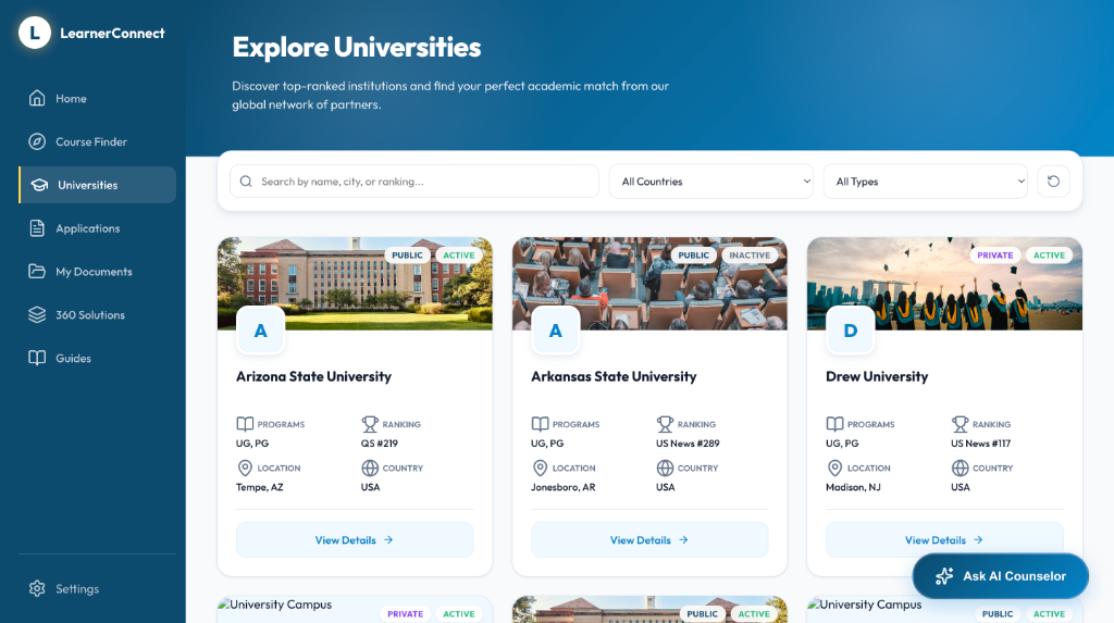 University Search